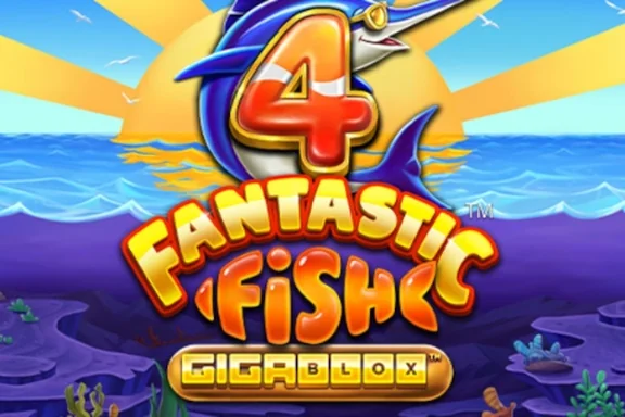 4 Fantastic Fish Gigablox — capa do slot